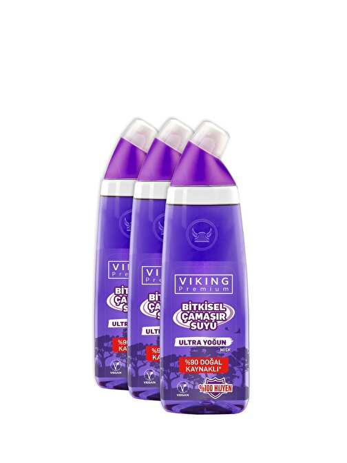 Viking Premium Misk Ultra Çamaşır Suyu 750 ml 3 Adet