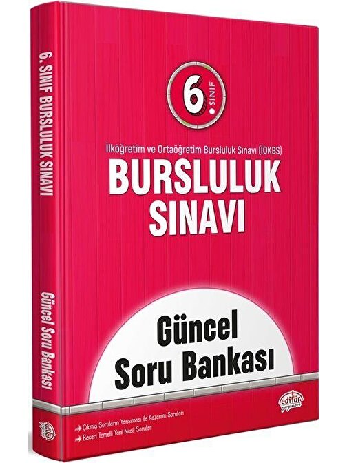 6. Sınıf Bursluluk Sınavı Güncel Soru Bankası Editör Yayınları