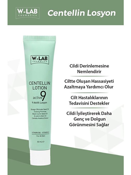 W-Lab Kozmetik Centellin 9 Aktifli Losyon 50 ML