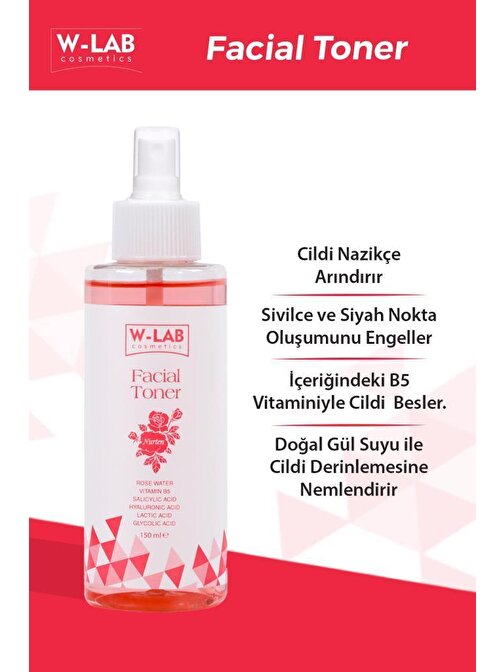 W-Lab Kozmetik Nurten Facial Toner 150 ML