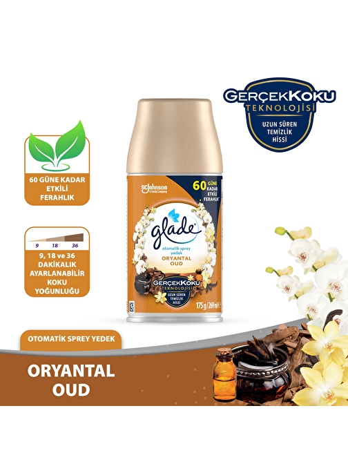 Glade Otomatik Sprey Yedek Oriental Oud 269 ml 1 Yedek