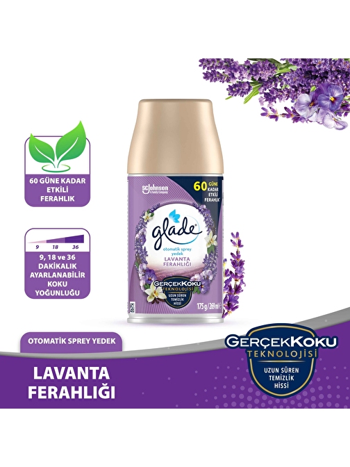 Glade Otomatik Sprey Yedek Lavanta Ferahlığı 269 ml 1 Yedek