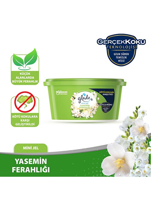 Glade Hava Tazeleyici Jel, Mini Jel Yasemin Ferahlığı 70 G