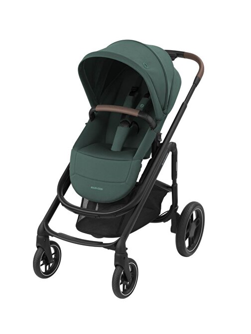 Maxi Cosi Plaza+ Ekstra Portbebeli Seyahat Sistem Olabilen Tek Elle Katlanabilen Doğumdan İtibaren Kullanılabilen Bebek Arabası Essential Green