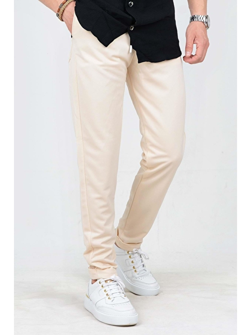 Erkek Beli Lastikli Slim Fit Double Paça Jogger Pantolon PNT02