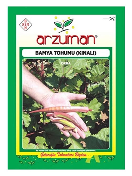 Arzuman Sebze Kınalı Bamya Tohum-25gr