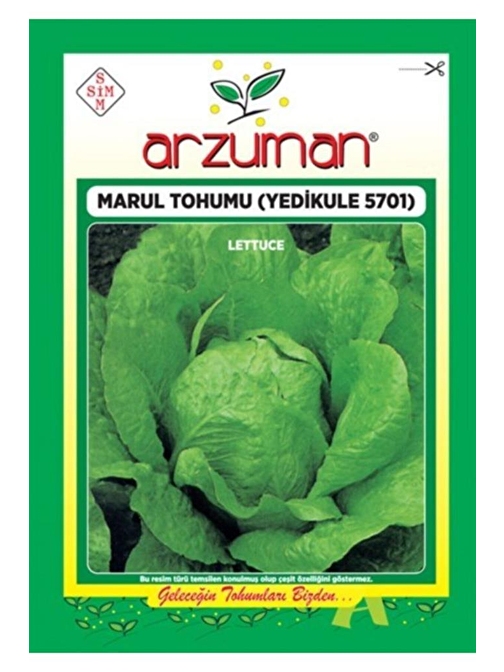 Arzuman Sebze Yedikule Marul Tohumu (5701) 10 Gram