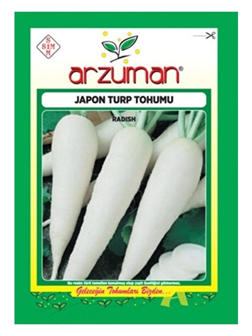 Arzuman Ithal Japon Turp Sebze Tohumu 10 Gram