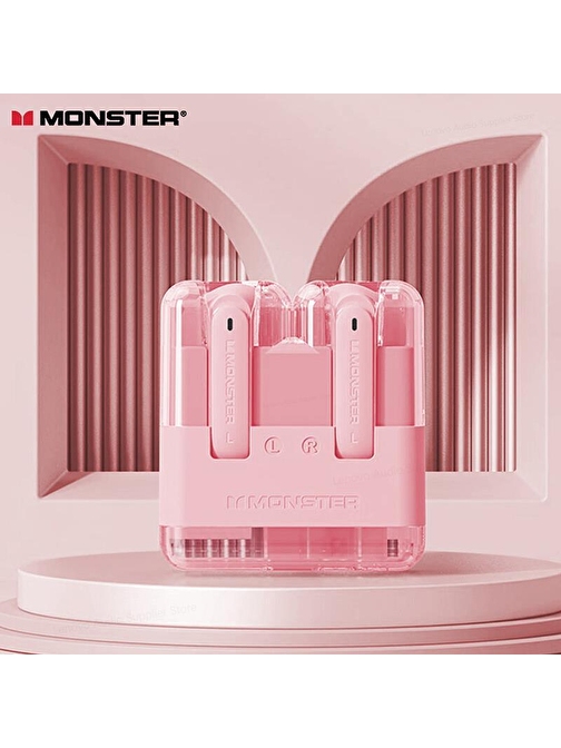 Monster Airmars XKT12 Gaming Bluetooth Kulaklık Pembe