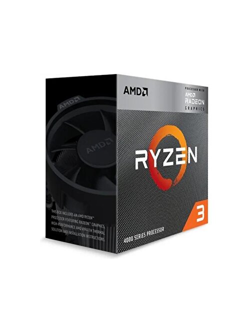 AMD Ryzen 3 4300G (4 Çekirdek) 3.8GHz ~ 4.0GHz 6mb AM4 İşlemci Box (Fan Dahil)