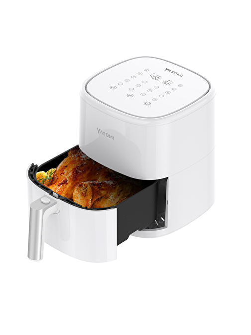 Yasomi Y22 Beyaz Airfryer 1500w 5lt Akıllı Fritöz ( Türkiye Garantili)