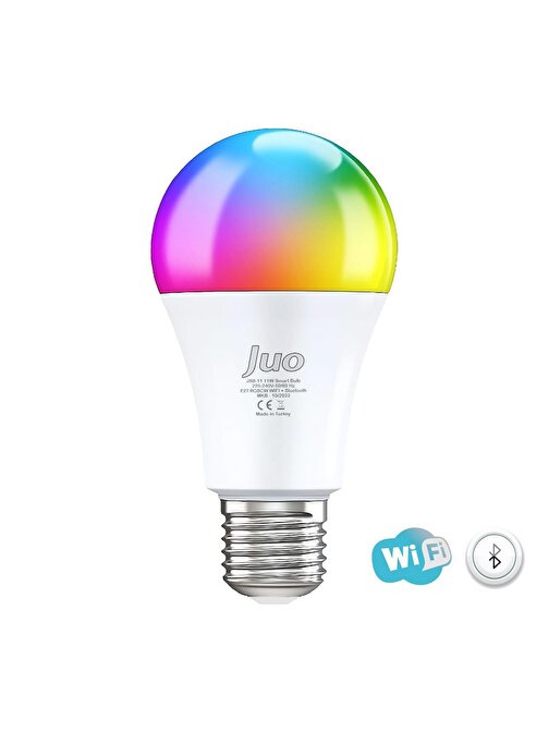 Juo Lumex Akıllı Ampul 11W Led RGB Wifi & Bluetooth