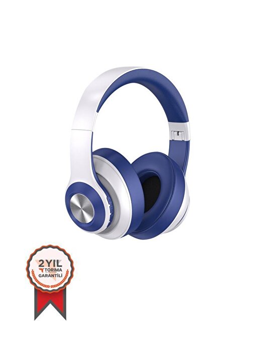 TORİMA SN-85 Kablosuz Kulaklık Bluetooth 5.1 Gümüş-Mavi