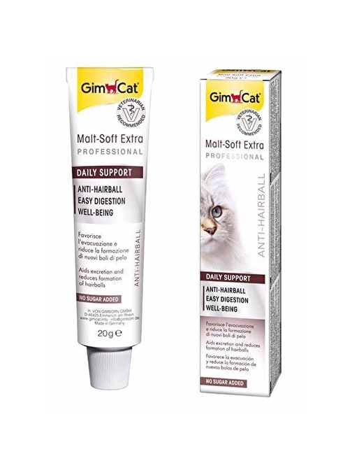 Gimcat Malt Soft Extra Tüy Yumağı Attıran Kedi Macunu 20 gr