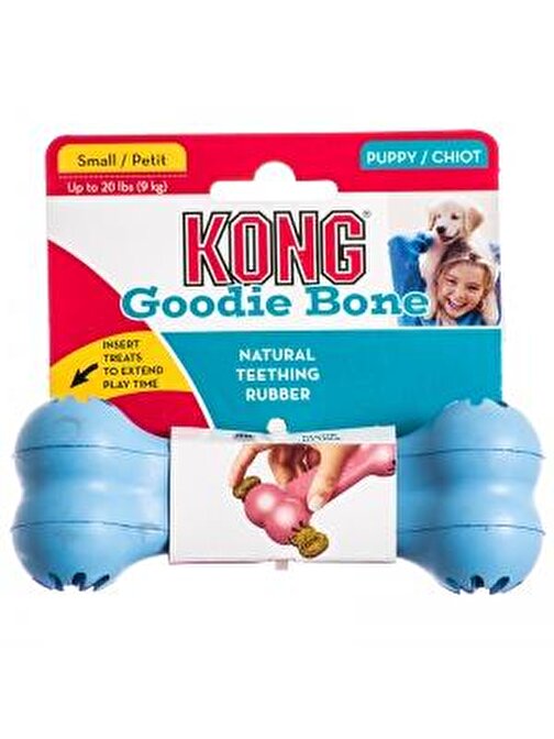 Kong Yavru Köpek Diş Oyuncağı S (Pembe&Mavi)
