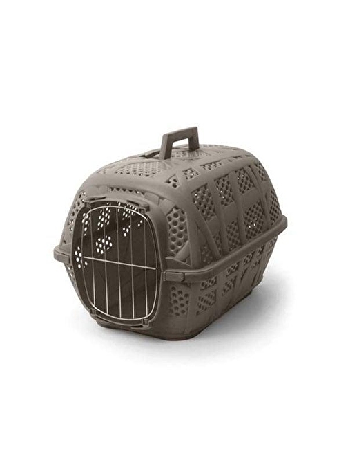 İmac Carry Sport Metal Kapılı Köpek Taşıma Çantası Gri 48x34x32 Cm