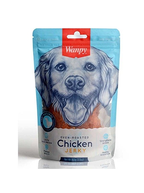 Wanpy Kavrulmuş Tavuk Parçalı Köpek Ödülü 100 Gr - Farmapets