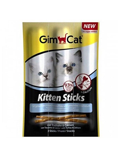 Gimcat Kedi Ödül Çubuğu Sticks Kitten Hindi 3x3gr - KONG