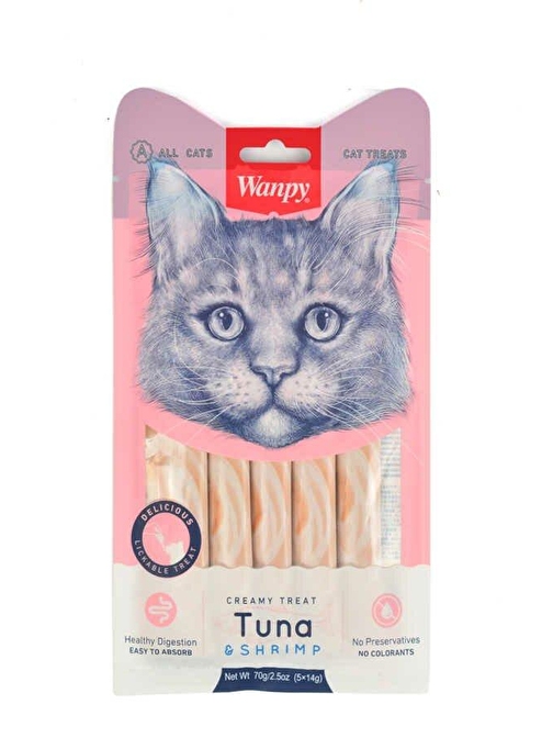 Wanpy Ton Balığı Ve Karidesli Sıvı Kedi Ödülü 5x14 Gr - KONG