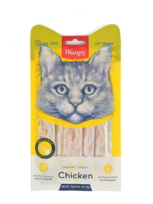 Wanpy Tavuklu Sıvı Kedi Ödülü 5x14 Gr - KONG