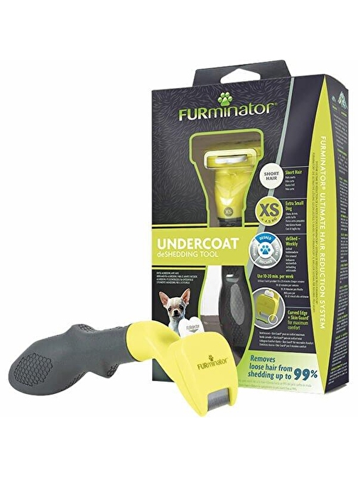 Furminator XS Kısa Tüylü Mini Boy Köpekler İçin Tüy Toplayıcı Tarak - KONG