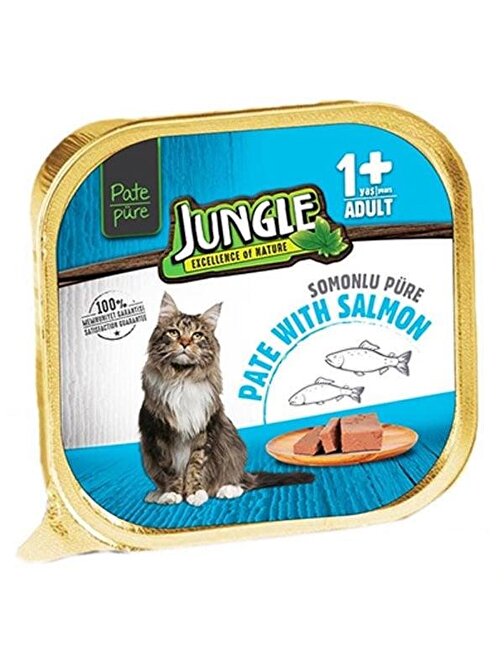 Jungle Balıklı Pate Yetişkin Kedi Konservesi 100 Gr - KONG