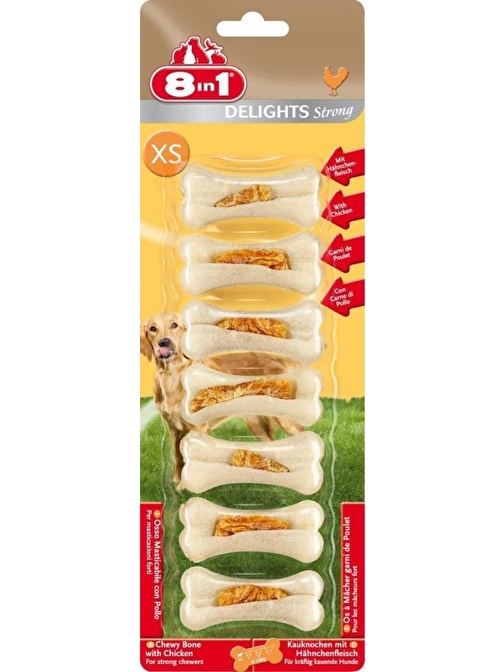 8 In 1 Delights Köpek İçin Ağız Bakım Kemiği Xs 7 Adet 140 Gr