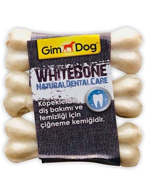 Gimdog Mordimi Ağız Ve Diş Sağlığı Için Sütlü Köpek Çiğneme Kemiği Üçlü 60 Gr - KONG