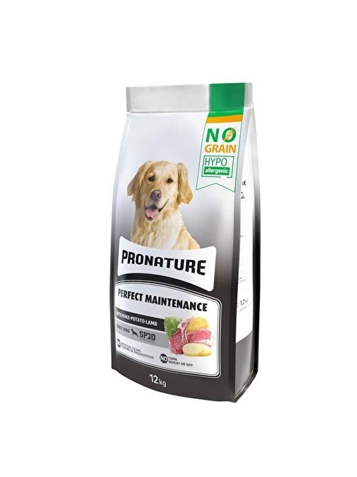 Pronature Hypo-Allergenic Kuzu Etli Enginarlı ve Patatesli Tahılsız Yetişkin Köpek Maması 12 Kg