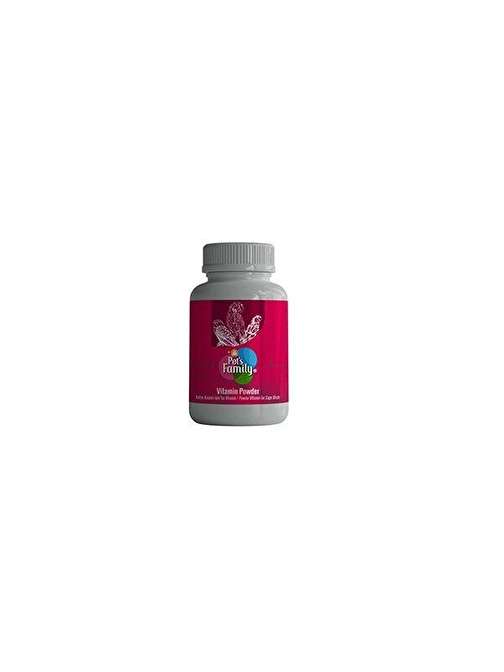 Pets Family Vitamin Kuşlar İçin Toz Vitamin 100 Gr