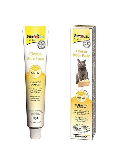 Gimcat Cheese Paste Biotinli Kedi Macunu 50 Gr - KONG