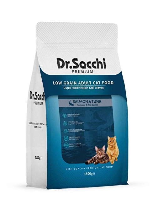 Dr.Sacchi Yetişkin Somonlu Kedi Maması 1,5 Kg - KONG