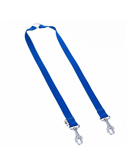 Doggie Dokuma İkili Köpek Gezdirme Aparatı Royalblue 2,5x70-60 Cm