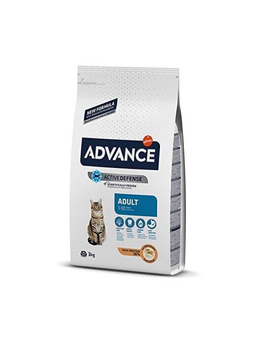 Advance Cat Tavuklu Pirinçli Yetişkin Kedi Maması 3 Kg