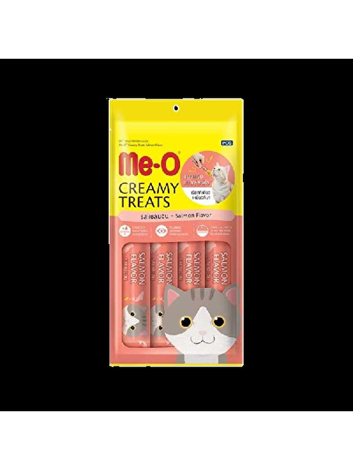 Me-O Creamy Somon Balıklı Sıvı Kedi Ödülü  4x15 Gr