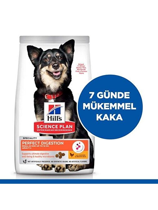 Hills Perfect Digestion Small _ Mini Tavuklu Yetişkin Köpek Maması 3 Kg