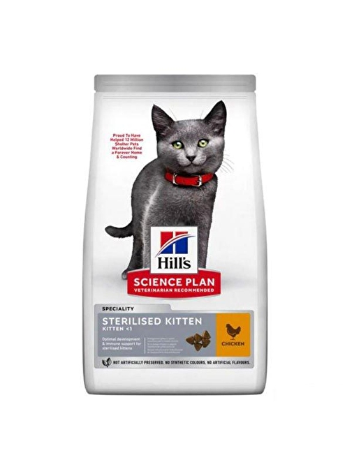 Hills Sterilized Kitten Tavuklu Kısırlaştırılmış Yavru Kedi Maması 10kg