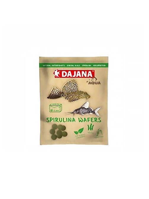 Dajana SpirulinaWafers Akvaryum Balık Yemi 80 Ml 25 Gr