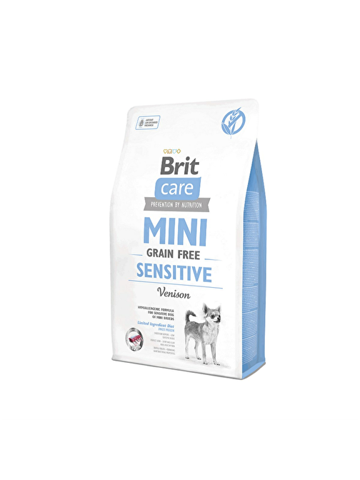 Brit Care Mini Sensitive Geyikli Tahılsız Küçük Irk Köpek Maması 2 Kg