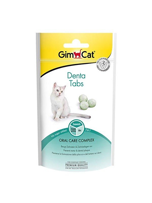 Gimcat Denta Tabs Ağız Diş Sağlığı Kedi Ödülü 40Gr