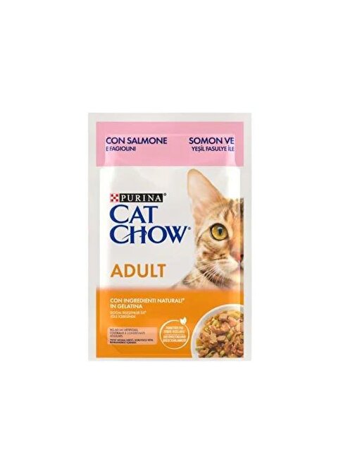 Cat Chow Somonlu Yetişkin Konserve Kedi Maması 85 Gr