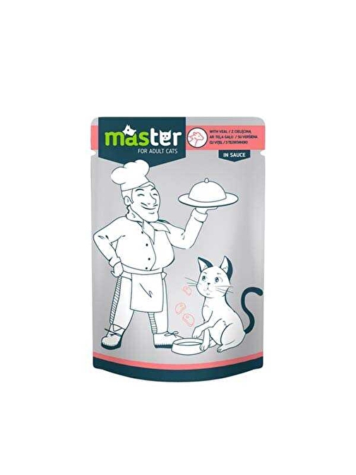 Master Dana Etli Pouch Kedi Maması 80 Gr.