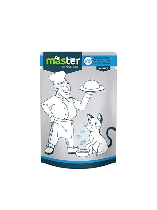 Master Balıklı Pouch Kedi Maması 80 Gr.