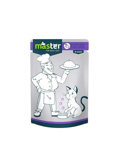 Master Tavşan Etli Pouch Kedi Maması 80 Gr.