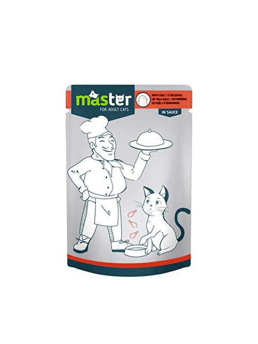 Master Kümes Hayvanlı Pouch Kedi Maması Jöle 80 Gr