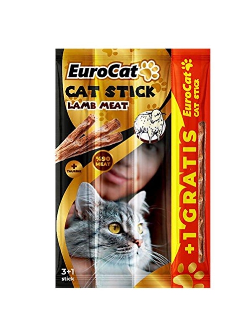 EuroCat CatStick Kuzu Etli 4x5 gr