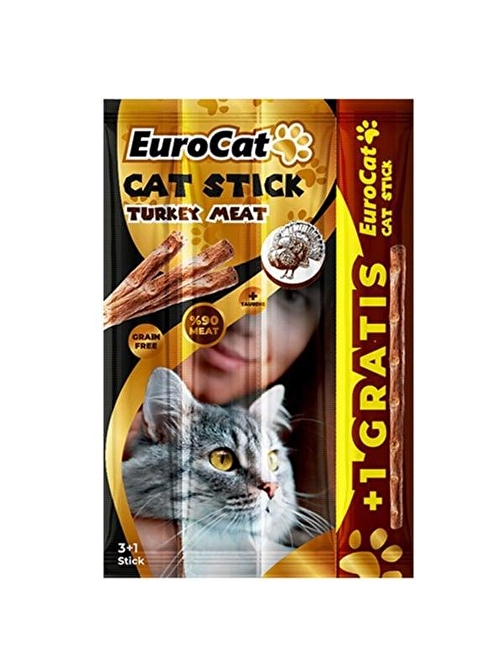 EuroCat CatStick Hindi Etli 4x5 gr