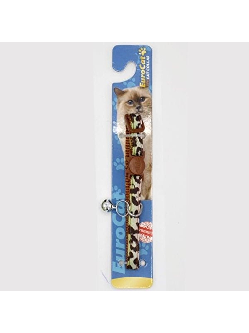 EuroCat Kedi Boy.Tas.Yesil Leopar Des.10mm28cmTek