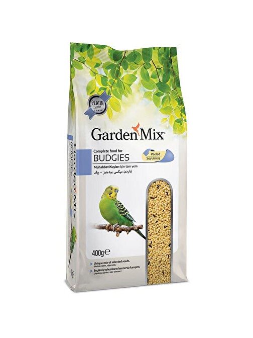 Garden Mix Platin Soyulmuş Muhabbet Kuşu Yemi 400 Gr