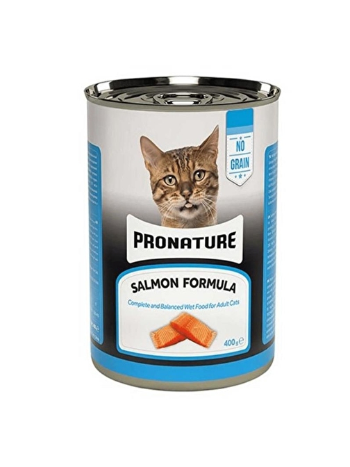 Pronature Tahılsız Somonlu Ezme Yetişkin Kedi Konservesi 400 Gr